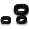 Sport Fucker Boner Kit Cockring et Ballstretcher noir
